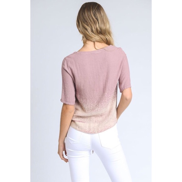 Tie Dye Front Tie Top - Picture 4 of 5